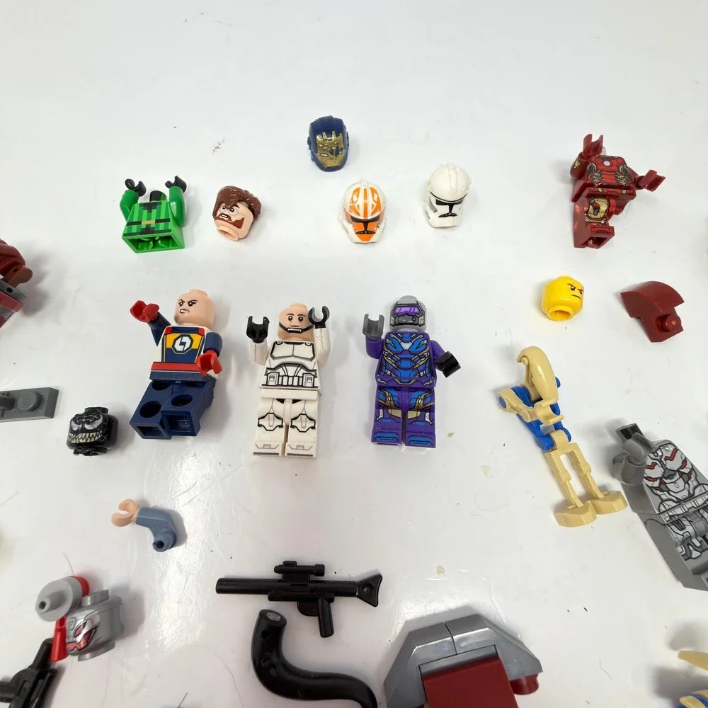LEGO Minifigure Parts Accessories Lot Star Wars Marvel Multicolor Mixed Pieces